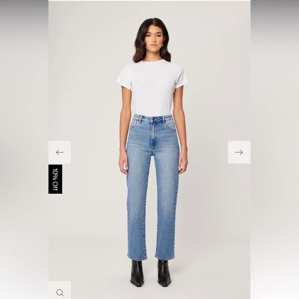 ROLLA'S Light Blue High Rise Straight Leg Women's Jeans